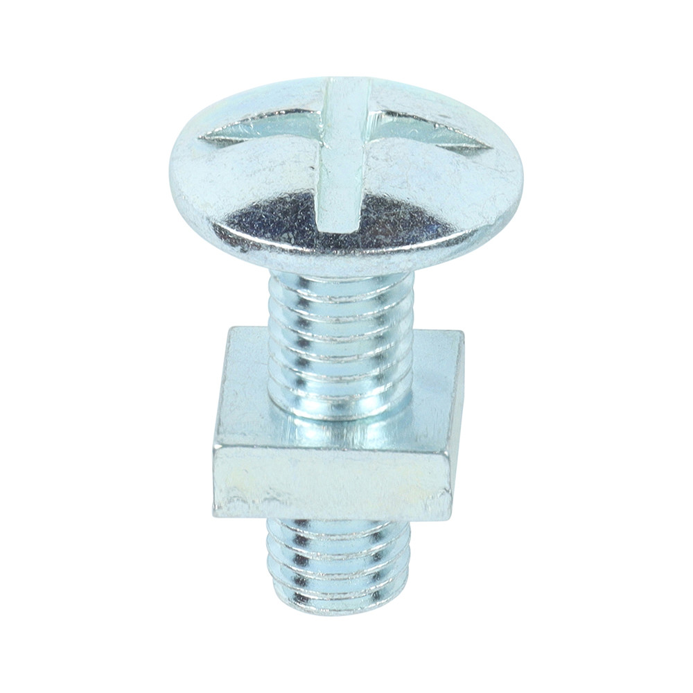 Photograph of Roofing Bolts with Square Nuts Zinc M8 x 25mm