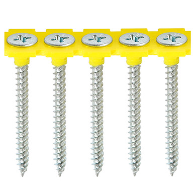 Collated Drywall Metal Stud Plasterboard Screws PH Bugle Fine Thread Zinc 3.5mm x 25mm (Box of 1000) product image