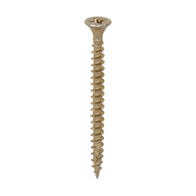 C2 Strong-Fix Multi-Purpose Premium Screws - PZ - Double Countersunk - Yellow - 4.0 X 50 - 200 Pcs