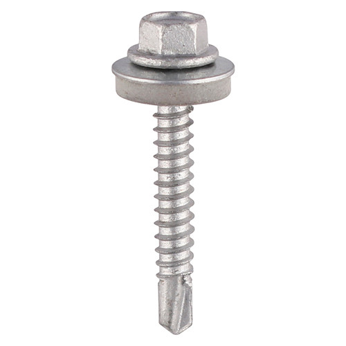 Photograph of Metal Construction Light Section Screws Hex EPDM Washer 5.5mm x 50mm (Box of 100)