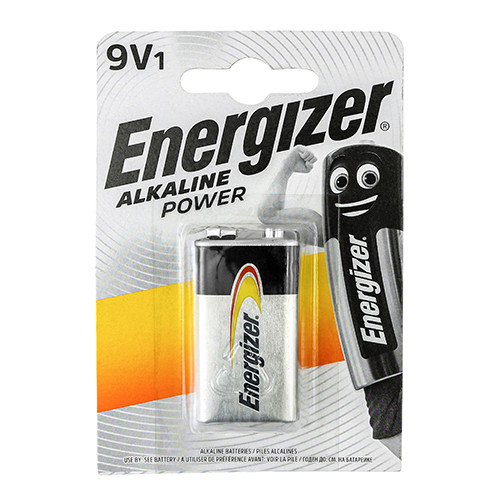 Photograph of Energizer Alkaline Power 9V Battery