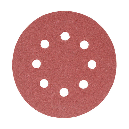 Photograph of Random Orbital Sanding Discs - 180 Grit - Red - 125mm