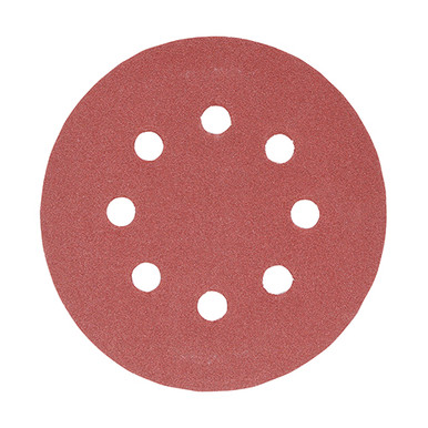 Further photograph of Random Orbital Sanding Discs - 180 Grit - Red - 125mm