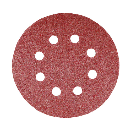 Photograph of Random Orbital Sanding Discs - Mixed - Red