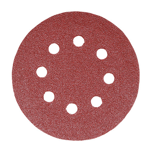 Photograph of Random Orbital Sanding Discs - 60 Grit - Red - 150mm