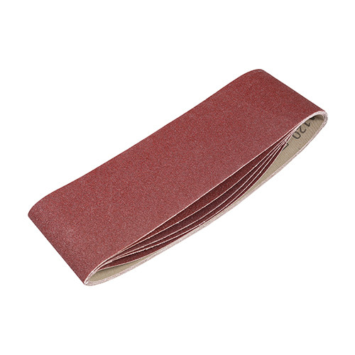 Photograph of Sanding Belts - 120 Grit - Red - 75 x 533mm