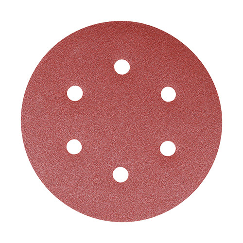 Photograph of Random Orbital Sanding Discs - 80 Grit - Red - 150mm