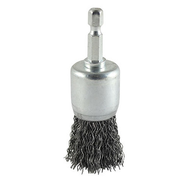 Drill End Brush - Crimped Steel Wire product image