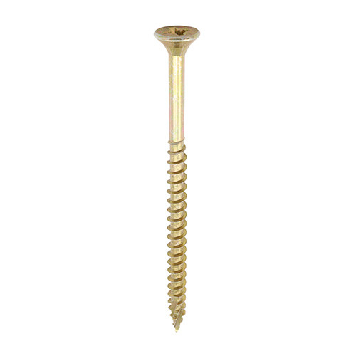 Photograph of C2 Strong-Fix Multi-Purpose Premium Screws - PZ - Double Countersunk - Yellow - 6.0 X 100 - Tub 225