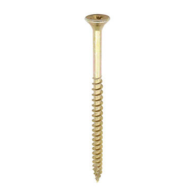 Further photograph of C2 Strong-Fix Multi-Purpose Premium Screws - PZ - Double Countersunk - Yellow - 6.0 X 100 - Tub 225