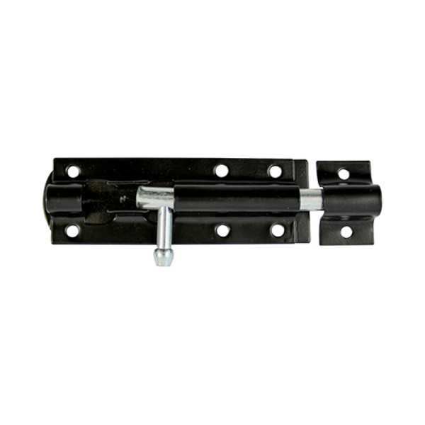 Photograph of Straight Tower Bolt - Black 4"