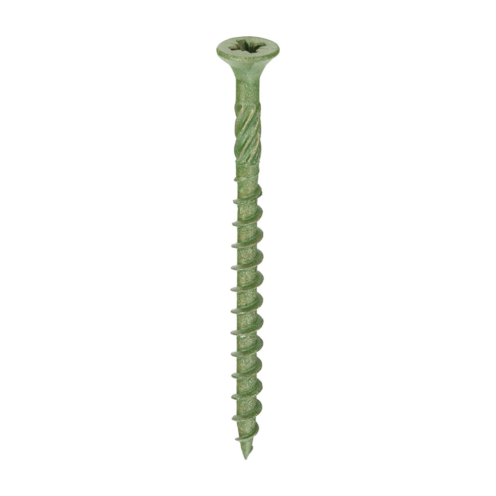 Photograph of Decking Screws PZ Double Countersunk Exterior Green 4.5mm x 60mm (Box of 1500)