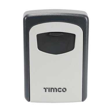 Further photograph of TIMCO Key Safe, Aluminium, Wall Mount, Black/Silver, 120mm x 85mm x 40mm