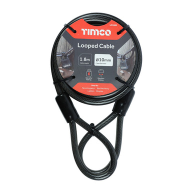 Looped Security Cable, 10mm x 1.8m product image