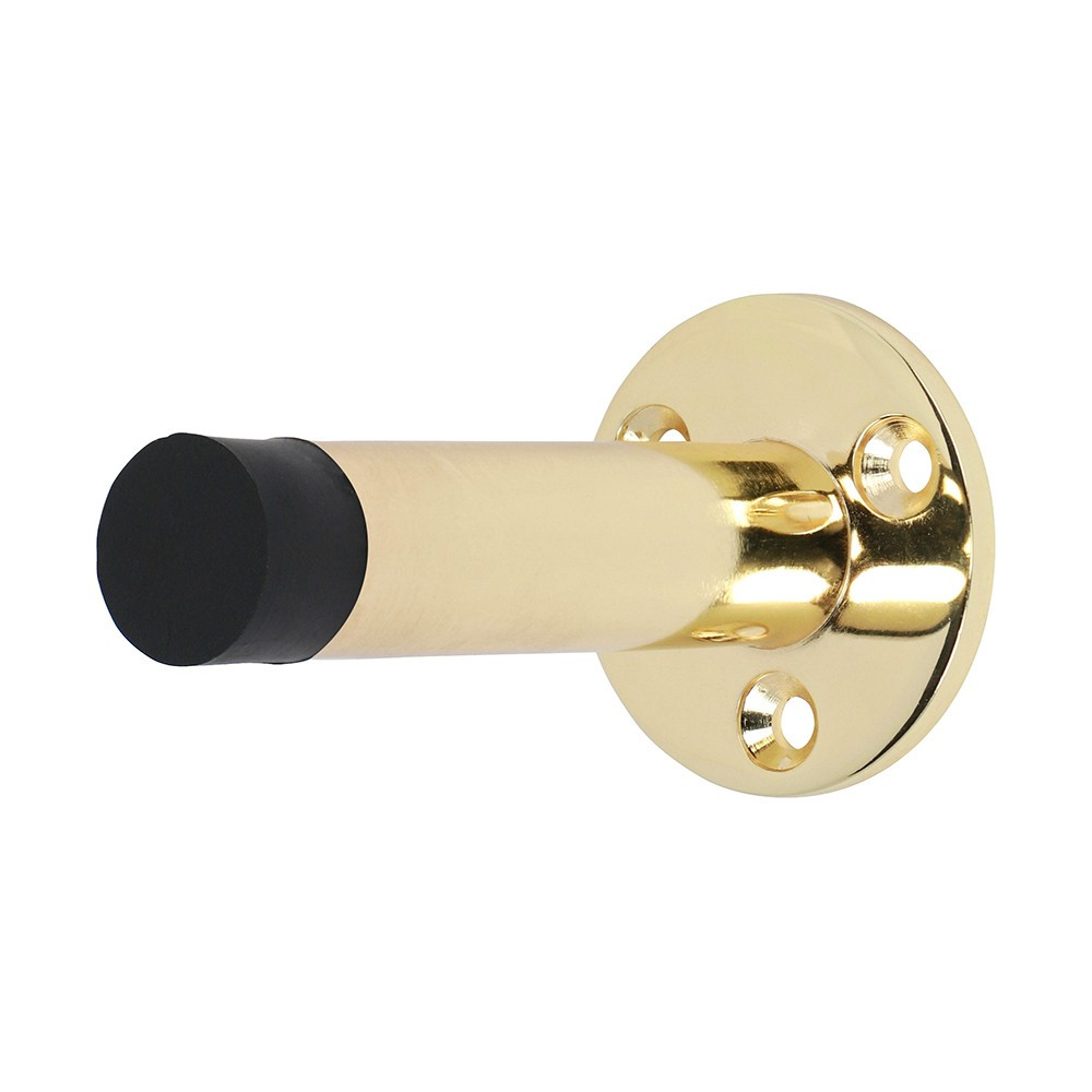 Photograph of TIMCO Zinc Plated Projection Door Stop, Polished Brass, 70mm x 15mm