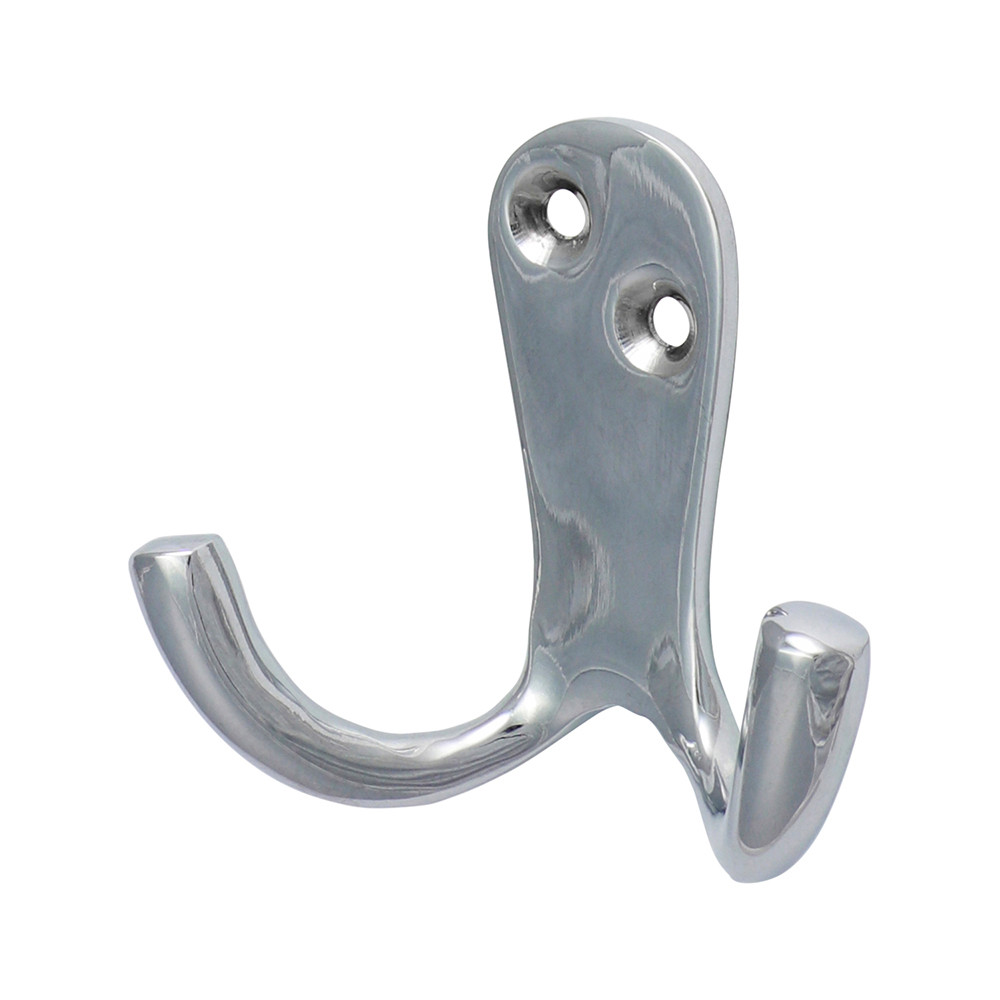 Photograph of Double Robe Hook - Polished Chrome