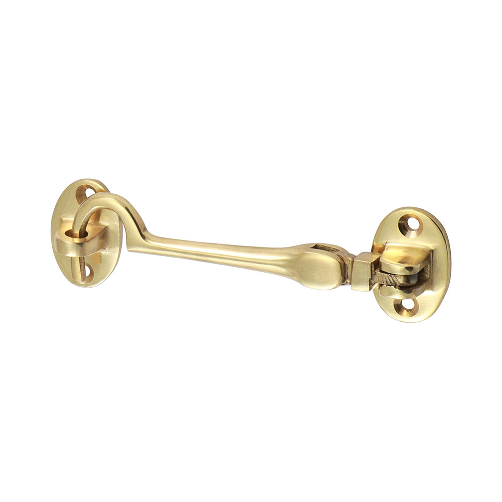 Photograph of Cabin Hook - Polished Brass 100mm