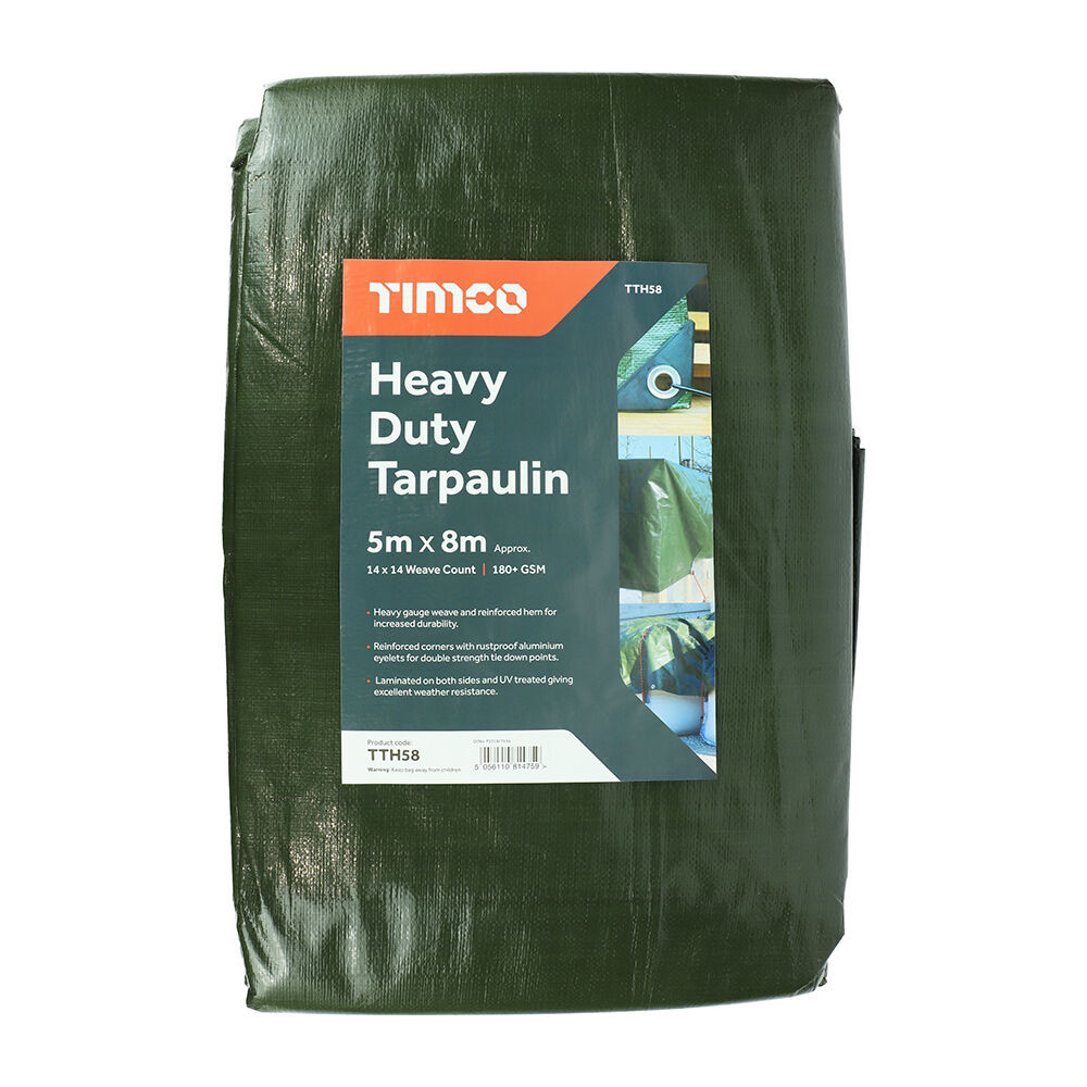 Photograph of Tarpaulin - Heavy Duty - 5x8m