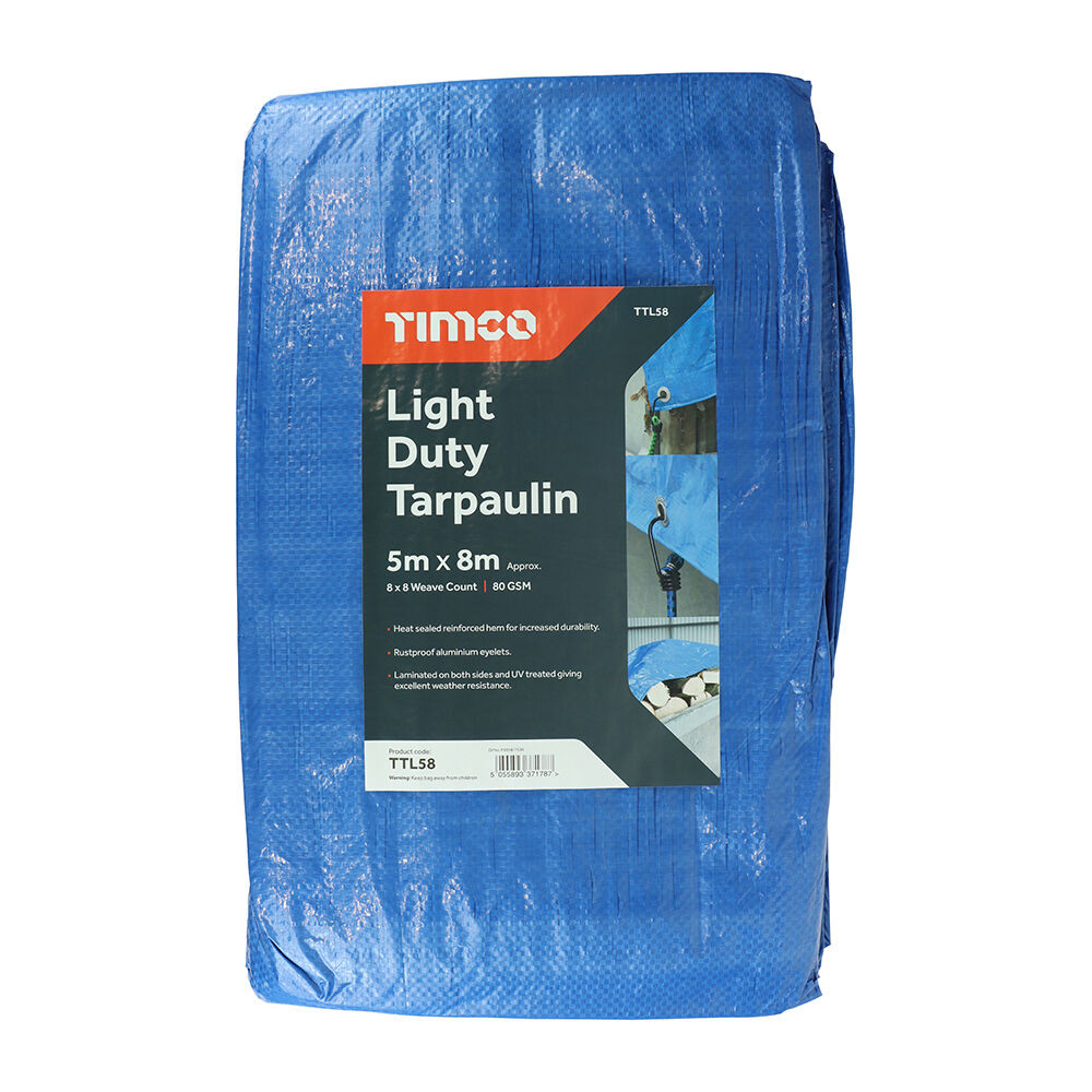 Photograph of Tarpaulin - Light Duty - 5x8m