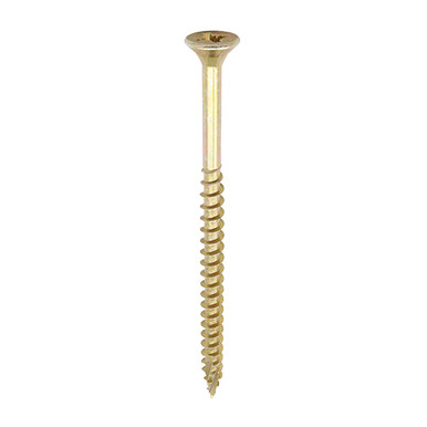 Further photograph of C2 Strong-Fix Multi-Purpose Premium Screws - PZ - Double Countersunk - Yellow - 5.0 X 90 - Tub 325