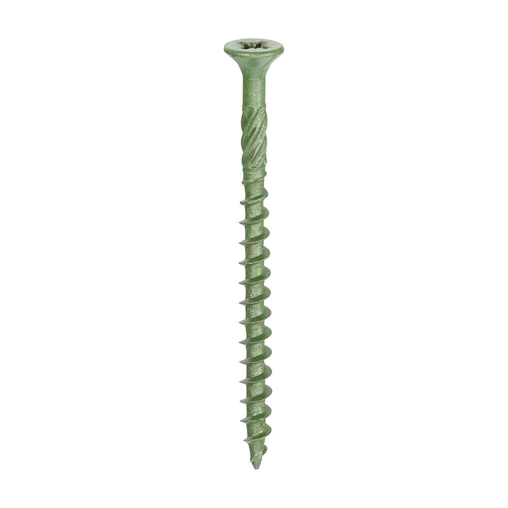 Photograph of Decking Screws PZ Double Countersunk Exterior Green 4.5mm x 60mm (Box of 200)