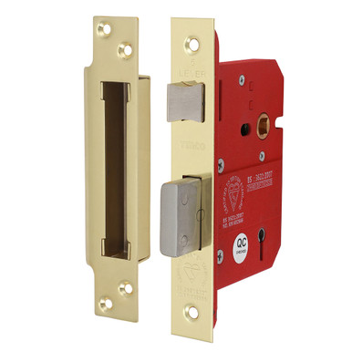Timco 5 Lever Sashlock Electro Brass 78mm product image