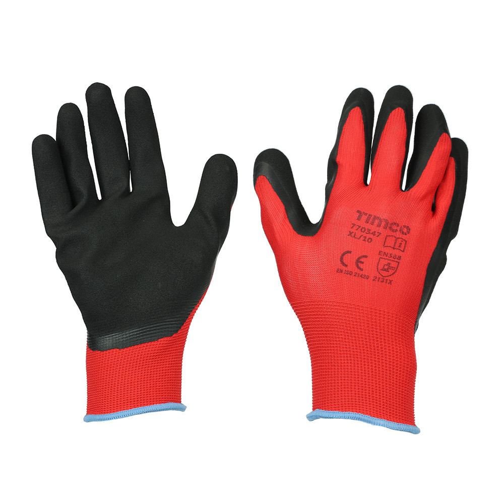 Photograph of Toughlight Grip Gloves - Sandy Latex Coated Polyester - XL