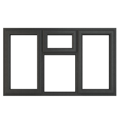 Crystal Triple Glazed Window Grey/White LH & RH Top 1770mm x 1190mm Clear product image