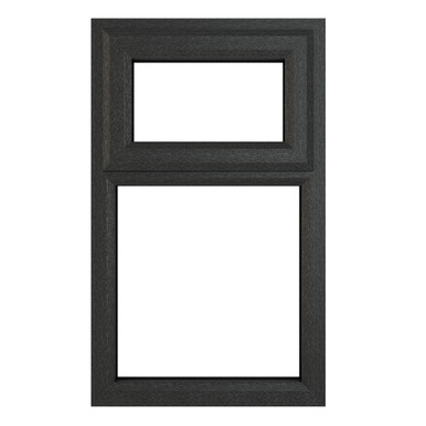 Crystal Triple Glazed Window Grey/White Top 610mm x 1190mm Clear product image