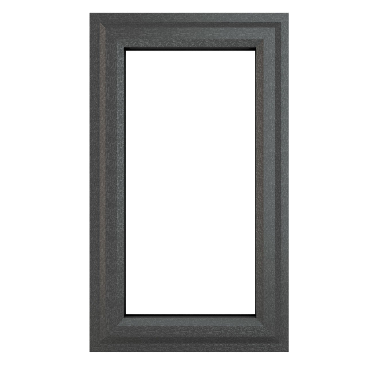 Photograph of Crystal Triple Glazed Window Grey/White RH 610mm x 1190mm Clear