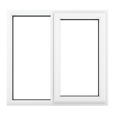 Crystal Triple Glazed Window White RH 905mm x 965mm Clear product image