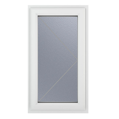 Further photograph of Crystal Triple Glazed Window White RH 610mm x 1040mm Obscure