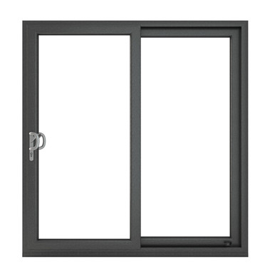 Crystal uPVC Grey 7016 External White Internal Sliding Patio Left to Right 150mm Cill Included 1490mm x 2090mm Clear Glazing product image