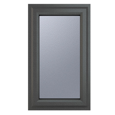 Crystal uPVC Window Grey 7016 external White Internal A Rated Left hand side hung 610mm x 820mm Obscure Glazing product image