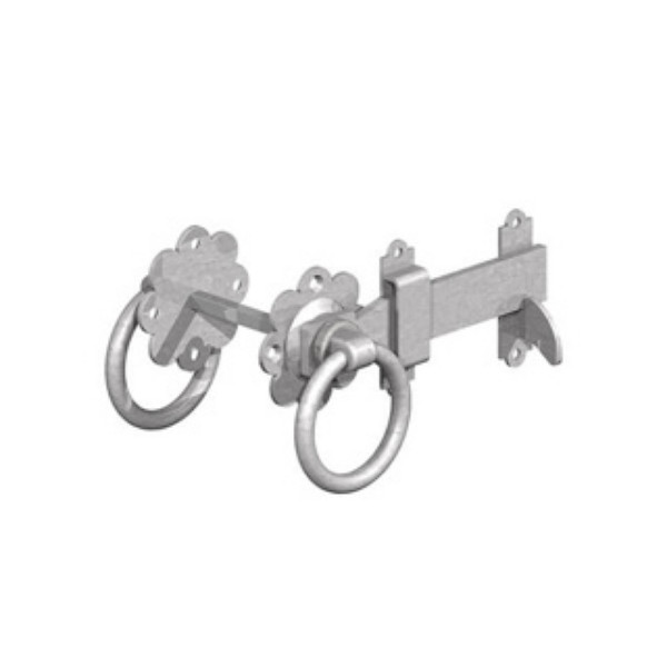 Photograph of GateMate Ring Gate Latch 6" BZP incl. Fixings & Instructions