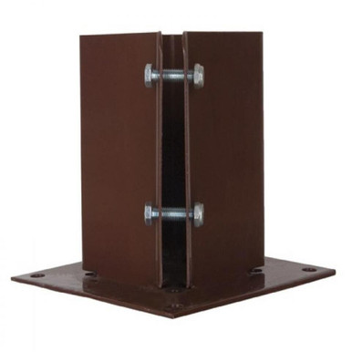 FenceMate Hold Fast Bolt Down Post Support 3x3 E-Brown product image
