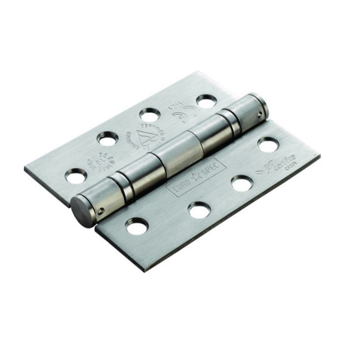 Photograph of Sterling Stainless Steel Ball Bearing Hinge, Satin Finish, 25yr Warranty, 102 x 76 x 3mm