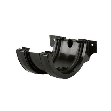 BRETT MARTIN 112MM ROUND GUTTER UNION BRACKET BLACK BR044B product image