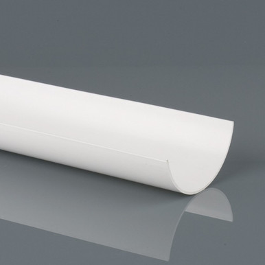 Brett Martin 112mm Round Gutter, 4m, Arctic White product image