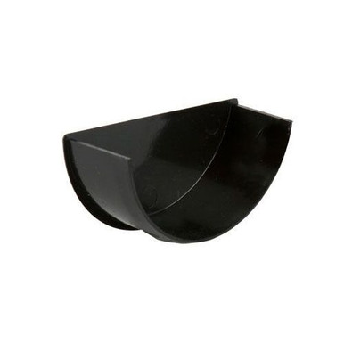 BRETT MARTIN 112MM ROUND GUTTER INTERNAL STOPEND BLACK BR046B product image