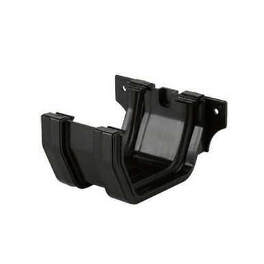 BRETT MARTIN 114MM SQUARE GUTTER UNION BRACKET BLACK BR054B product image