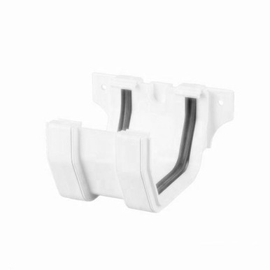 BRETT MARTIN 114MM SQUARE GUTTER UNION BRACKET ARCTIC WHITE BR054A product image