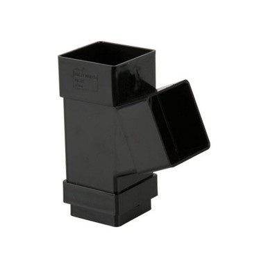 Brett Martin 65mm Square Downpipe Branch, Black product image