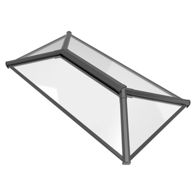 Further photograph of Crystal Aluminium  Skylight Roof Grey 7016 Ext White Int 1500mmx1000mm