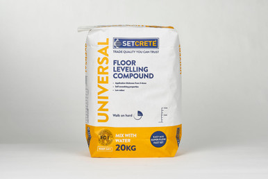 Further photograph of Setcrete Universal Floor Levelling Compound