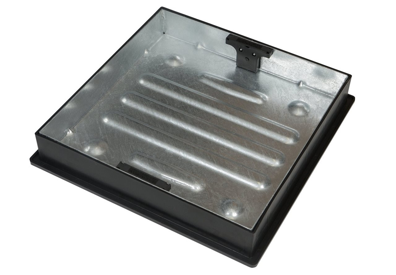 Photograph of Clark-Drain Recessed Block Pavior 10ton 450 X 450 X 80mm SQ-RND - CD450SR