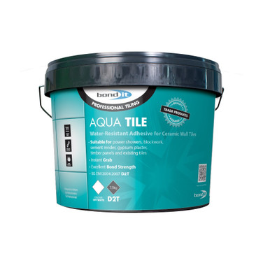 Further photograph of Aqua-Tile Water-Resistant Wall Tile Adhesive 15kg