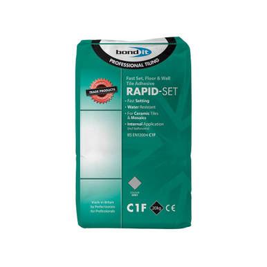 Further photograph of Rapid-Set Tile Adhesive