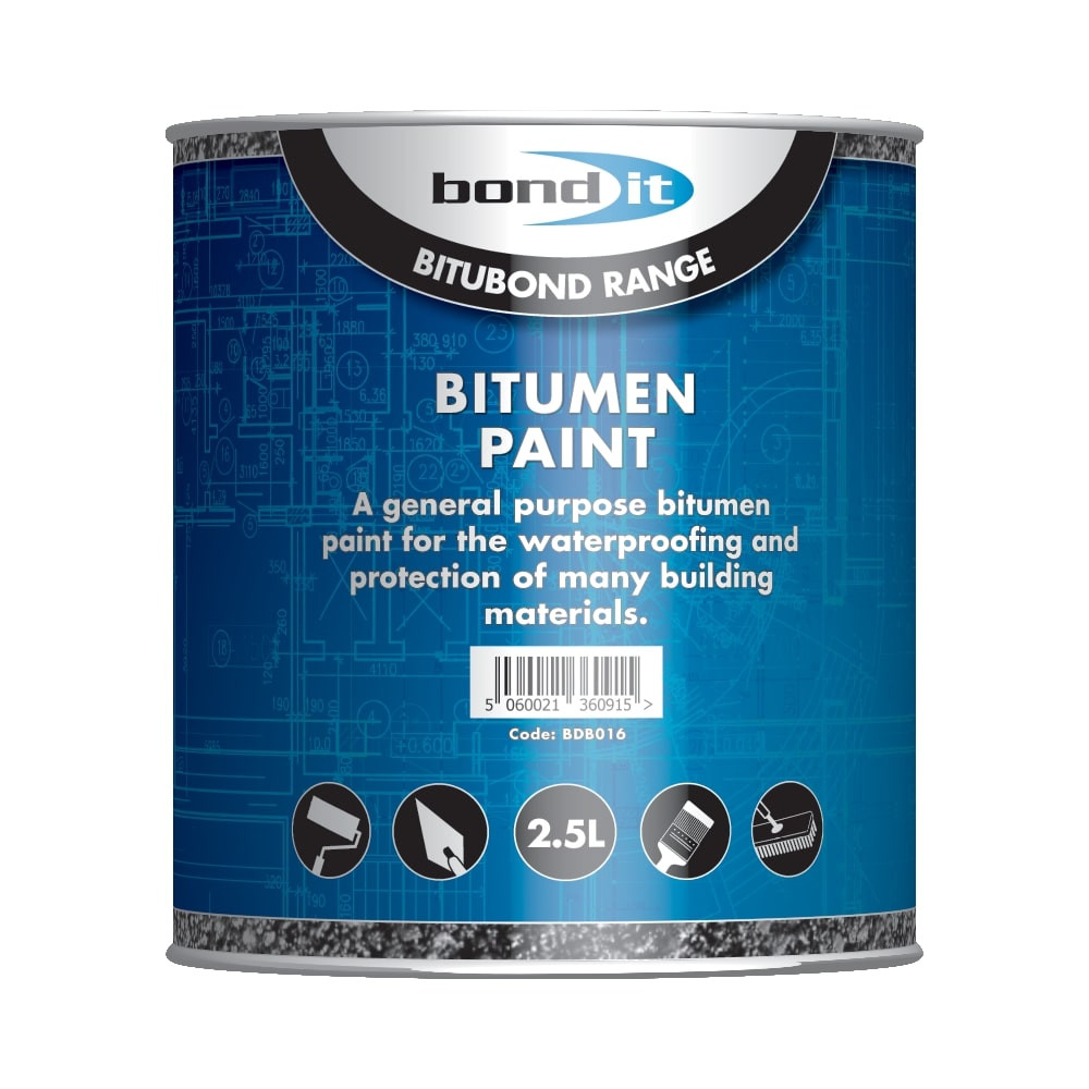 Photograph of Bitumen Black Paint 2.5L