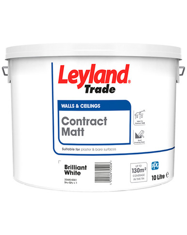 Leyland Trade Contract Matt Light Grey 10ltr